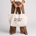 Organized Oversized Tote (Cream)