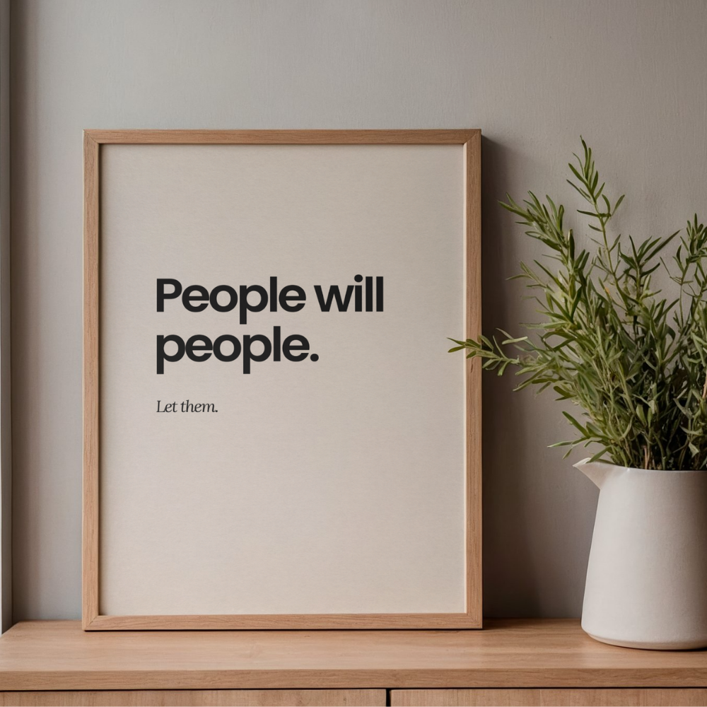 People Will People Wall Print