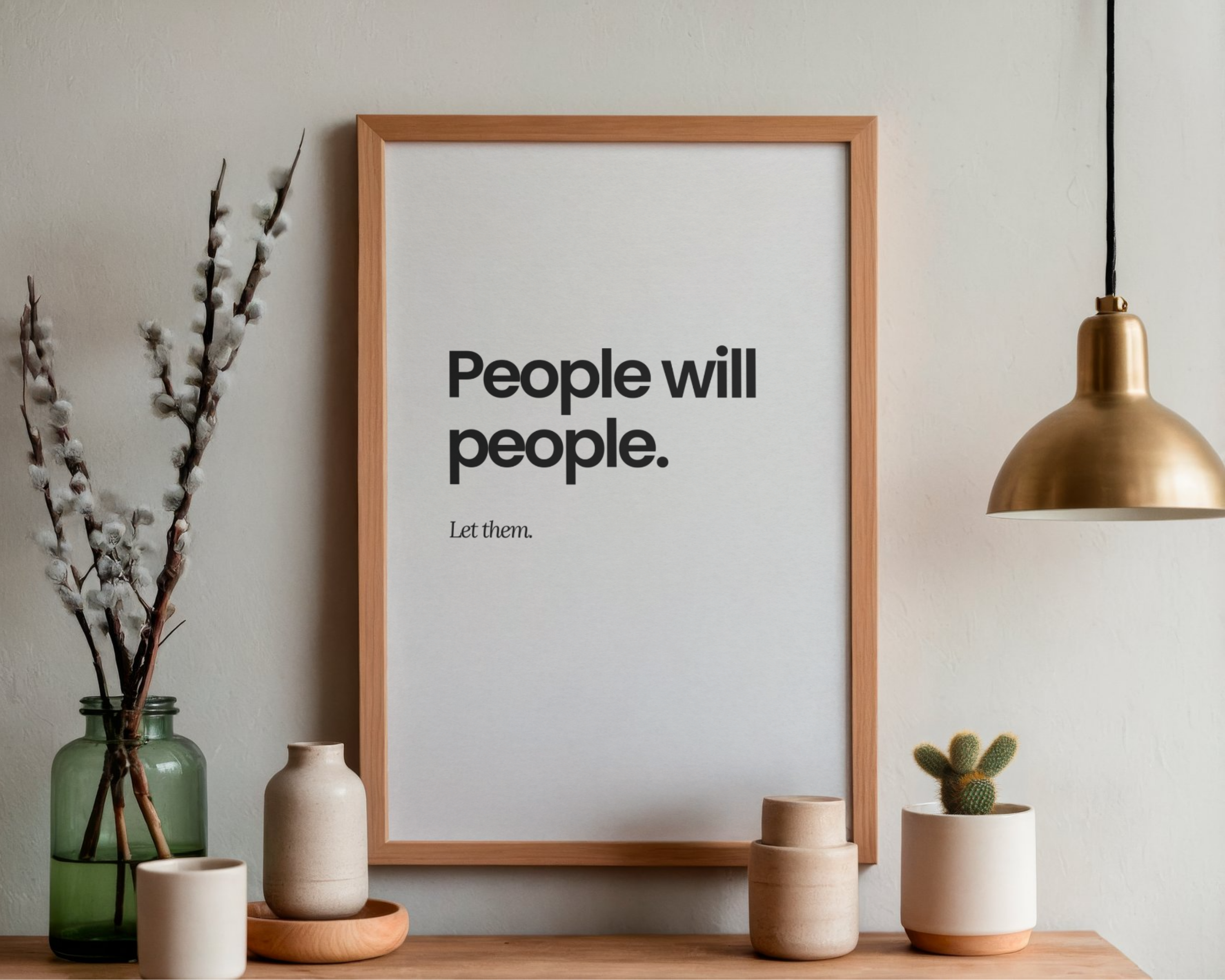People Will People Wall Print