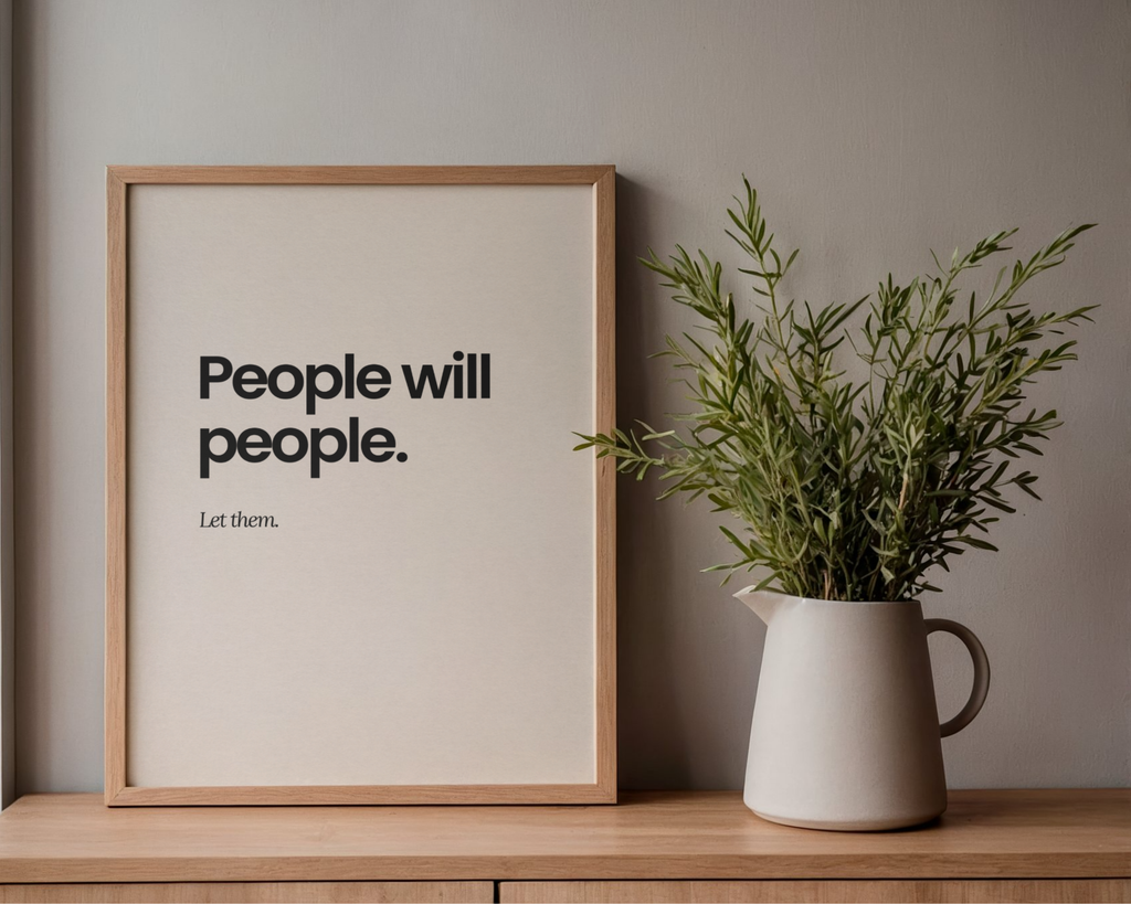 People Will People Wall Print