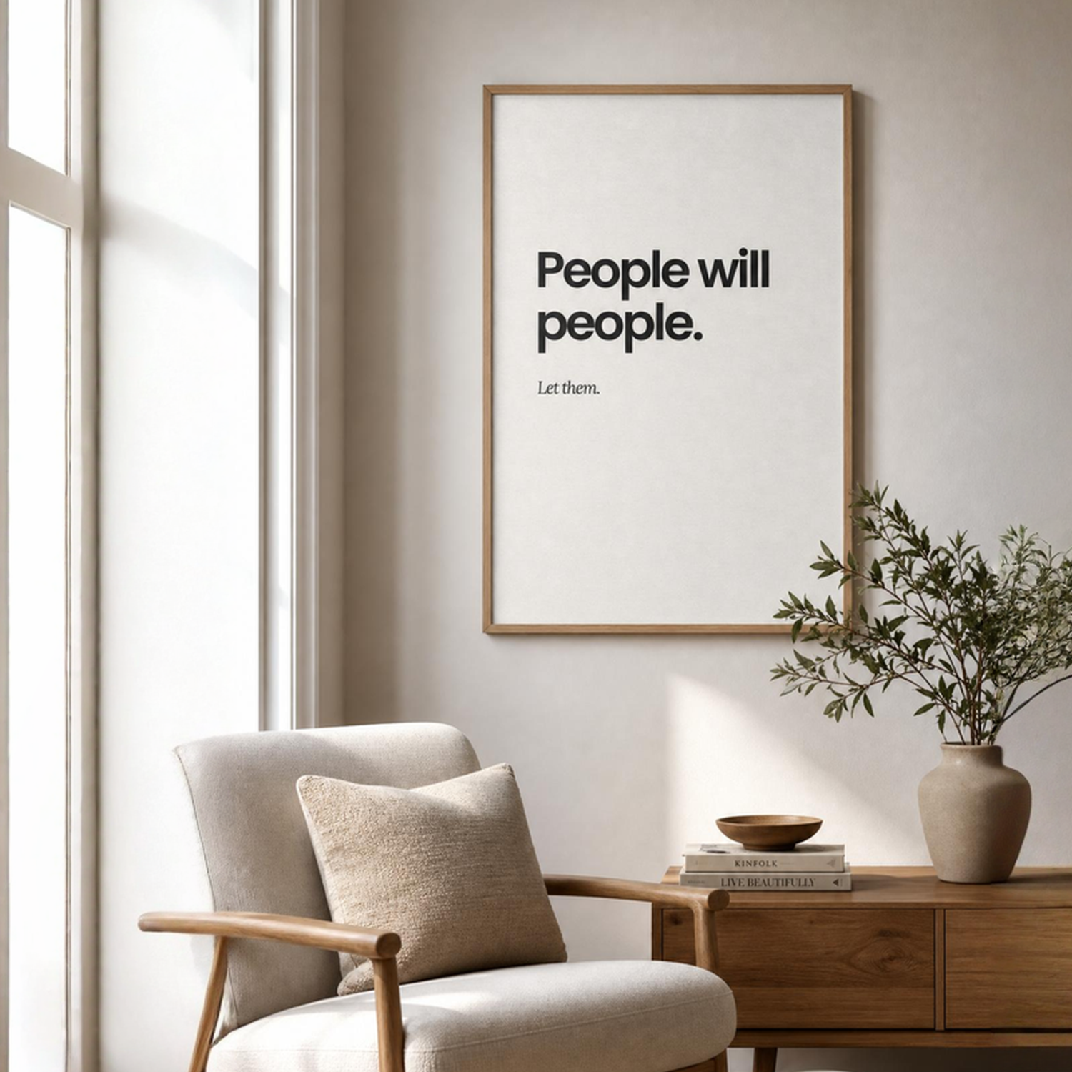People Will People Wall Print